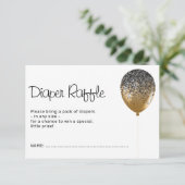 Invitation Anniversaire Glitz Glam Balloon Déchets (Debout devant)