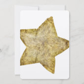 Invitation Anniversaire Gold Star (Dos)