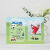 Invitation Anniversaire Golf N'importe quel âge Golf Invitati (Debout devant)