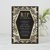 Invitation Anniversaire gothique du café (Debout devant)