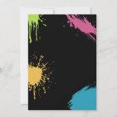 Invitation Anniversaire Graffiti de jeu vidéo pour adolescent (Dos)