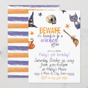Invitation Anniversaire Halloween