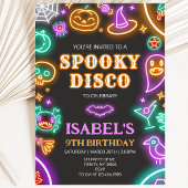 Invitation Anniversaire Halloween Disco Épouvantable
