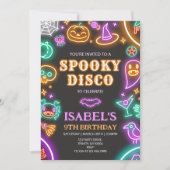 Invitation Anniversaire Halloween Disco Épouvantable (Devant)