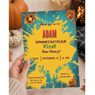 Invitation Anniversaire Halloween Fête Enfants Halloween