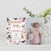 Invitation Anniversaire Halloween Spooky One (Debout devant)