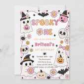 Invitation Anniversaire Halloween Spooky One (Devant)