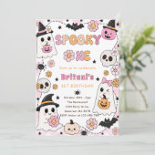 Invitation Anniversaire Halloween Spooky One (Debout devant)