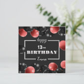 Invitation anniversaire heureux (Debout devant)