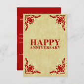 Invitation anniversaire heureux (Devant / Derrière)