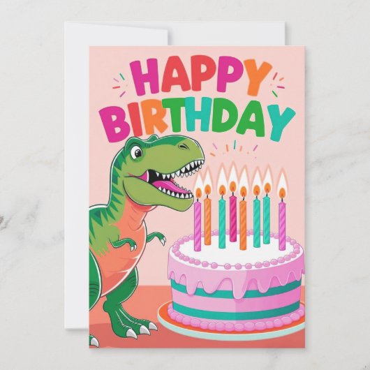 Invitation anniversaire heureux pour les enfants (Devant)