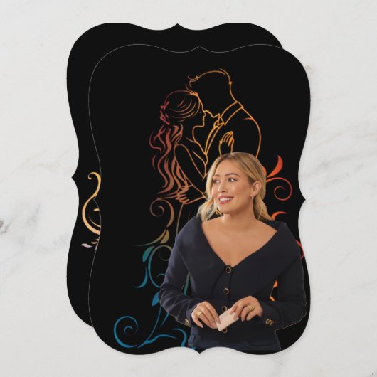 Invitation anniversaire hilaryduff (Devant / Derrière)