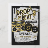 Invitation Anniversaire Hip hop (Devant)