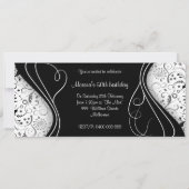 Invitation anniversaire horizontal de 50 ans (Dos)