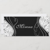 Invitation anniversaire horizontal de 50 ans (Devant)