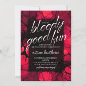 Invitation Anniversaire Horreur Fête d'Halloween (Devant)