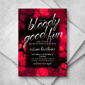 Invitation Anniversaire Horreur Fête d'Halloween