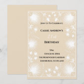 Invitation Anniversaire jalon étoile d'or (Devant / Derrière)