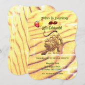 Invitation Anniversaire Leo (23 juillet - 22 août) (Devant / Derrière)