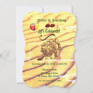 Invitation Anniversaire Leo (23 juillet - 22 août)