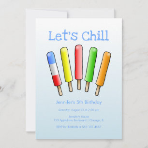Invitation Anniversaire Let's Chill