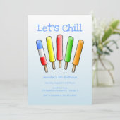 Invitation Anniversaire Let's Chill (Debout devant)
