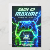 Invitation Anniversaire Level Up (Devant)