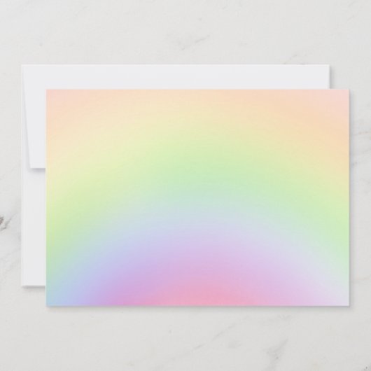 Invitation Anniversaire Licorne (Dos)