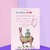 Invitation Anniversaire Llama