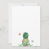 Invitation Anniversaire Luau Anniversaire Tropical Floral (Dos)