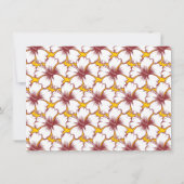 Invitation Anniversaire Luau Party Retro Style Pinup (Dos)