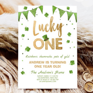 Invitation Anniversaire Lucky One First Birthday G