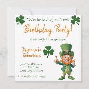 Invitation Anniversaire -Lutins