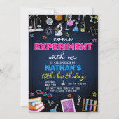 Invitation Anniversaire Mad Science (Devant)