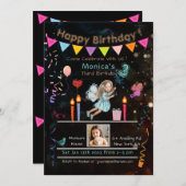 Invitation Anniversaire magique (Devant / Derrière)