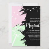 Invitation Anniversaire Magique (Devant)