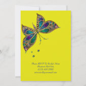 Invitation Anniversaire magique des papillons (Dos)
