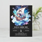 Invitation Anniversaire magique du pirate Whimsical (Debout devant)