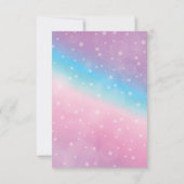 Invitation Anniversaire Magique Rainbow Unicorn (Dos)