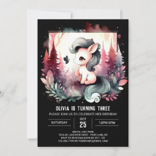 Invitation Anniversaire Majestic Boho Horse