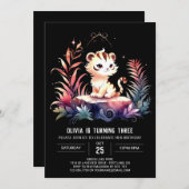 Invitation Anniversaire Majestic Custom Tiger (Devant / Derrière)