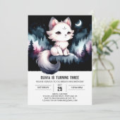 Invitation Anniversaire Majestic Fun Wolf (Debout devant)