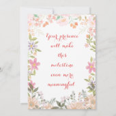 Invitation Anniversaire mariage (Dos)