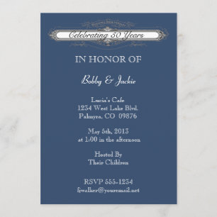 Invitation Anniversaire mariage