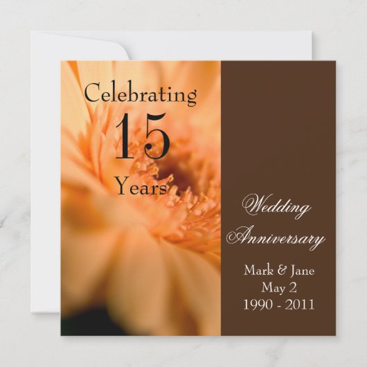 Invitation Anniversaire mariage (Devant)