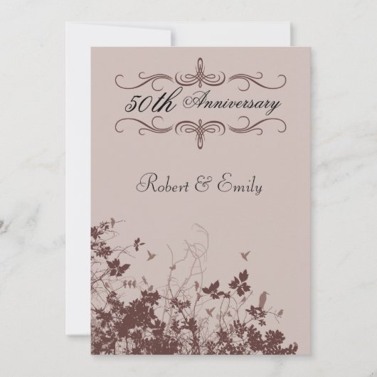 Invitation Anniversaire mariage (Devant)