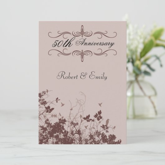 Invitation Anniversaire mariage (Debout devant)