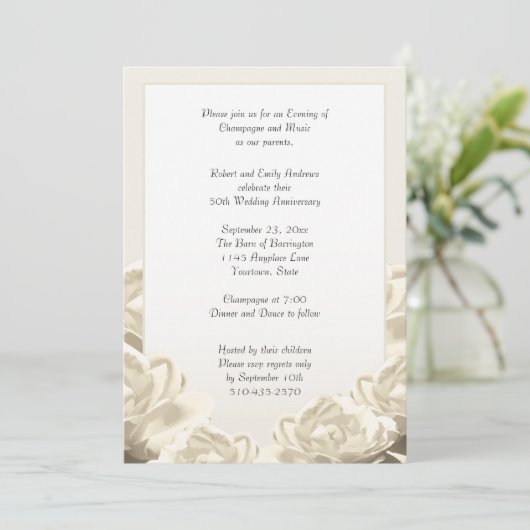 Invitation Anniversaire mariage (Debout devant)