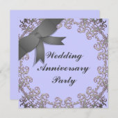 Invitation Anniversaire mariage (Devant / Derrière)