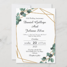 Anniversaire Mariage de la verdure émeraude